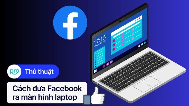 Hình ảnh minh họa màn hình laptop hiển thị ứng dụng Facebook đang hoạt động, thể hiện sự tiện lợi khi sử dụng trên màn hình lớn, hướng dẫn tải facebook về laptop và dùng hiệu quả
